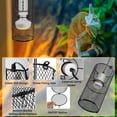 thumbnail image 2 of Reptile Heat Lamp Guard with W E Ceramic Lamp Holder Scald Mesh Cage Reptile Light Fixture with ON/Off Button for Reptile Lizard Snake ChickHeat Bulb Not Included, 2 of 6