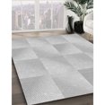 thumbnail image 3 of Ahgly Company Machine Washable Indoor Round Transitional Dark Gray Area Rugs, 6' Round, 3 of 7