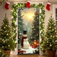 thumbnail image 6 of Christmas Door Cover – Santa Claus Pattern Holiday Door Banner – Polyester Front Door Decoration for Christmas Party & Home Entryway, 6 of 6