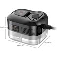thumbnail image 2 of Handheld Steam Cleaner 1500W, 4.5Bar High Pressure Steamer for Home and Car, 6-Level Adjustable Steam Cleaning Machine with Touch Screen, 1200ml Water Tank and Multiple Accessories (Black), 2 of 9