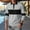 Gray, variant on Mens Polo Long Sleeve Shirt Classic Quarter Button Basic Color Blocking Designed Lapel Polo Shirt Fashion Casual Shirts Black L(L)