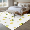 thumbnail image 4 of Cute Lemon Floral Area Rugs 8'x10', Washable Small Throw Rugs for Living Room Patio, Farmhouse Summer Fruits Indoor Outdoor Rug Non-Slip Low Pile Carpet Runner Reversible Floor Mats, 4 of 8