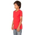 thumbnail image 3 of The Bella + Canvas Youth Jersey Short Sleeve T-Shirt - RED - S, 3 of 3