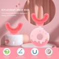 thumbnail image 2 of Cepillo de dientes para niños en forma de U NQ Rosa S Suave 360° Silicona 2 a 6 años, 2 of 5