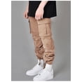 thumbnail image 2 of Men's cargo pants with many pockets, loose bags, casual men's overalls and drawstring work pants, 2 of 6