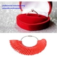 thumbnail image 2 of Finger Size Gauge Set Ring Sizer Measuring Tool Jewelry Sizing Tools for Jewelry Making Measuring(Red), 2 of 5