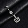 2 Pcs Crown Belly Ring Decorative Piercing Jewelry Nose Piercing Belly