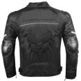 thumbnail image 6 of AirTrek Men Mesh Motorcycle Touring Waterproof Rain Armor Biker Jacket Black L, 6 of 6