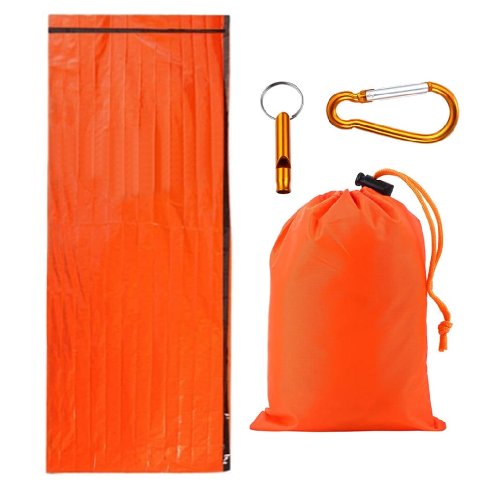 Outdoor Waterproof Emergency Blanket Sleeping Bag Thermal First Aid Gear~ 
