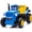 Blue, variant on 12V Ride On Tractor for Toddlers, Cute Electric Car for Boys & Girls, Power Car Wheels with LED Lights, Music, Horn, Safety Belt, Blue