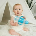 thumbnail image 7 of Dr. Brown's Milestones Narrow Sippy Straw Bottle, Spill-Proof with 100% Silicone Handles and Weighted Straw, 8 oz/250 mL, Blue, 6m+, 7 of 7