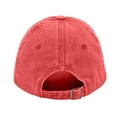 thumbnail image 4 of US 250th Anniversary Celebration Casual Hat Cool Washed Distressed Adjustable 1776-2026 Patriotic Baseball Cap for Men Women,Watermelon Red, 4 of 5