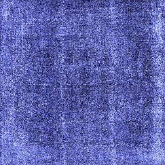Ahgly Company Indoor Square Oriental Blue Industrial Area Rugs, 6' Square
