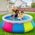 thumbnail image 3 of SUGIFT 10ft Inflatable Above Ground Swimming Pool for Kids Adults Family Backyard Garden, 3 of 8