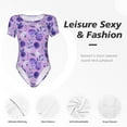 thumbnail image 5 of Picia Violet Womens One Piece Swimsuits Modest Tummy Control Bathing Suits Lace Up Slimming Swim Suit-Small, 5 of 9