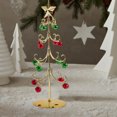 thumbnail image 2 of Mini Tabletop Metal Christmas Tree, Wrought Iron Ornament Display Stand, 11-Inch Desktop Xmas Tree, Christmas Decorations for Home, Office, and Tabletop Decor, 2 of 2
