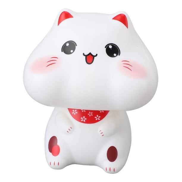 Adorno Solar De Gato, Mano De Obra Fina, Material Plástico, Figura De Gato De La Suerte, Respetuoso Con El Medio Ambiente Para Escritorio De Oficina, Tablero De Instrumentos De