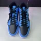 thumbnail image 4 of Ni - ke Ni - ke Air Jordan 1 Mid White Black University Blue Shoes Men's Size 11.5, 4 of 5