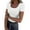 White, variant on Moonker Womens Basic T Shirts Summer 2025 Under $10 Women's Short Sleeve Scoop Neck Ribbed Knit Fitted Casual Tops Tee Summer Slim Basic Shirts