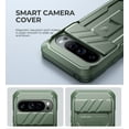 thumbnail image 3 of Dexnor for Google Pixel 9 Pro Case with Slide Camera Cover & Built-in Screen Protector & Heavy-Duty Kickstand,Full-Body Protective Cover Rugged Bumper Cases for Pixel 9 Pro 2024, Green, 3 of 8