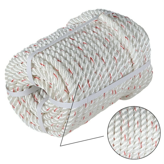 LABLT 5/8"x150' Arborist Bull Rope Durable Pulling Rigging Rope Nylon Polyester Blend