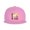 Pink, variant on Snapback Hat Music Note Piano Pattern Flat Brim Adjustable Baseball Cap for Men Women Trucker Hat Gray