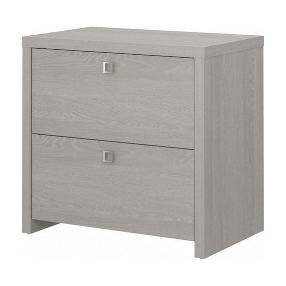 Echo 2 Drawer Lateral File Cabinet in Gray Sand - Engineered Wood