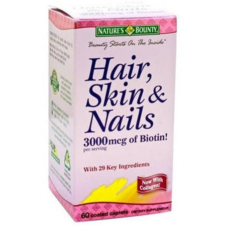 Nature's Bounty Multivitamin/Minerals for Hair, Nail, Skin in Women, 60 CT (Pack of