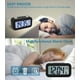 thumbnail image 5 of Despertador digital inalámbrico a pilas JAMW Sencillez con fecha temperatura sensor de luz inteligente 12/24 horas repetición para dormitorios oficina 5,31 x 2,95 x 1,77 pulgadas negro, 5 of 5