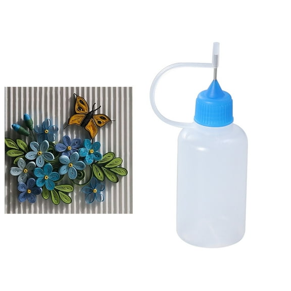 unbranded 10Pcs 30ml Needle Tip Glue Bottle Applicator DIY Quilling Tool Precision Bottle