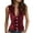 Wine, variant on Women's Velvet Vest, Deep V Neck Elegant Suit Vest Y2K Sleeveless Button Up Waistcoat Tops Blue S(S)