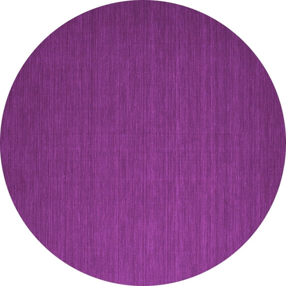 Ahgly Company Indoor Round Abstract Purple Contemporary Area Rugs, 6' Round