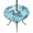 Turquoise, variant on Round Outdoor Tablecloth with Umbrella Hole and Zipper, Khaki Starfish Tablecloth with Elastic Waterproof, Coral Shell Ocean Vintage Coastal Patio Table Covers for 31" - 35" Picnic Pool Tables