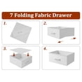 thumbnail image 2 of ANPOO Baby Changing Table Dresser with 7 Fabric Drawers, Changing Top & Open Shelves, Nursery Storage Organizer White, 2 of 7