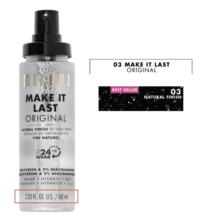 Milani, Make It Last Setting Spray, 2.03 fl oz, Natural Finish