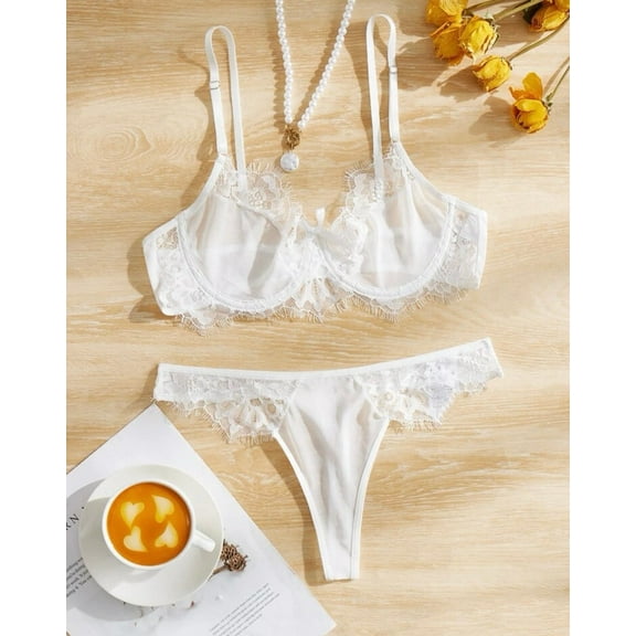 Bridal Lingerie Set White Lace