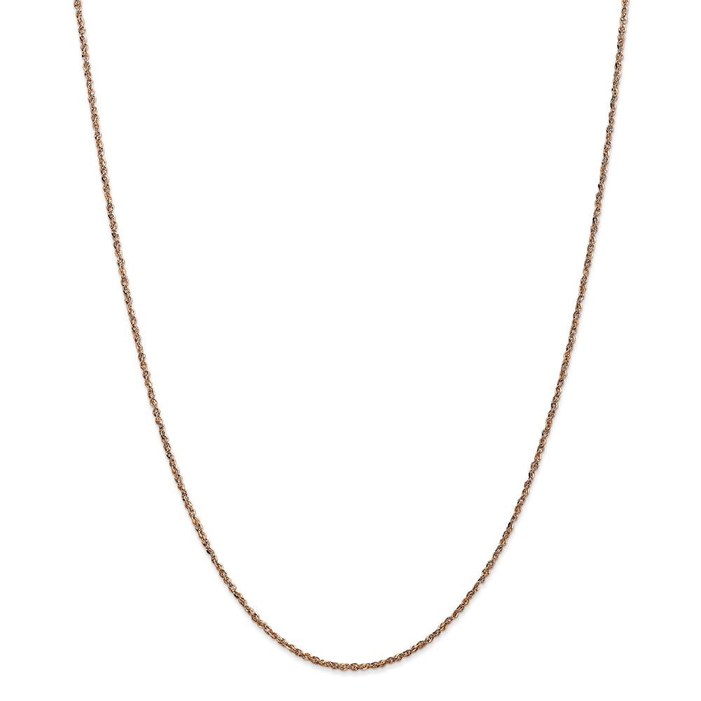 14K Or Rose Solide Homard Griffe Fermeture 1,7 Mm Ropa Chaîne Collier 20 Pouces Bijoux Cadeaux pour les Femmes
