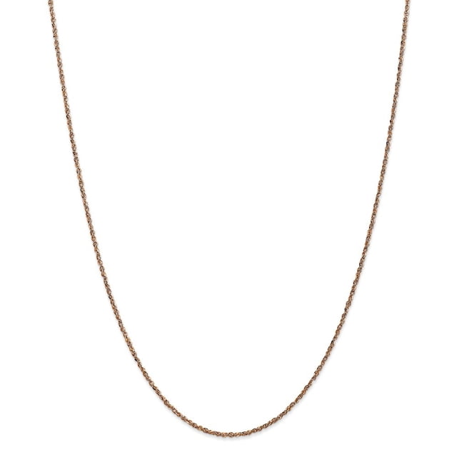 14K Or Rose Solide Homard Griffe Fermeture 1,7 Mm Ropa Chaîne Collier 20 Pouces Bijoux Cadeaux pour les Femmes