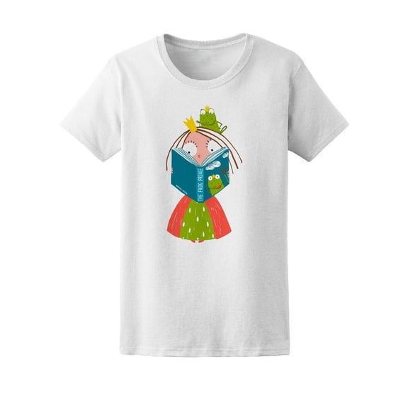 Cute Princess And Frog Prince Tee Women's -Image by Shutterstock