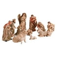 thumbnail image 3 of Dicksons Christmas Nativity Tan and Brushed Gold Tone 7 Inch Resin Figurine Set of 12, 3 of 3
