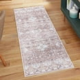 thumbnail image 6 of Gertmenian Crystal Print Tanis Traditional Moroccan Beige Washable Indoor Area Rug, 2x6, 6 of 7