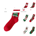 thumbnail image 3 of Christmas Stocking Xmas Compression Socks Plush Fall Fashion Must Have Comfort Fuzzy Funny Socks Green, 3 of 7