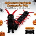 thumbnail image 4 of 2027 New Halloween Centipede Pet Costume for Cats & Small Dogs, Funny Adjustable Pet Outfit, Scary Shape Suit for Party, Dress‑up, Photo Shoot, HOOK&LOOP, 4 of 7