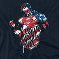 thumbnail image 2 of Superman The American Way Women's T Shirt, Navy, Small, 2 of 6