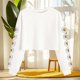 thumbnail image 2 of Camisetas de Manga Larga de las Mujeres Moda Impresa Suelta Casual Cuello Redondo Suéter Deportivo Superior, 2 of 5