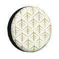 thumbnail image 2 of Balery White And Gold Geometry Tire Covers - Tough Tire Wheel Protector for Truck, SUV, Trailer, Camper, RV -17 inch, 2 of 8