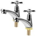 thumbnail image 1 of 1 Pair Bathroom Sink Faucets Modern Sink Faucet Single Handle Bathroom Faucet (Cold Type, Hot Type), 1 of 4