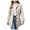 Beige, variant on Pea Coats For Women Wool Blend Thicken Stand Collar Single Breasted Trench Coat Fashion A-Line Fall Winter Jackets Gray for Size M