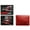 Red, variant on ZWILLING Manicure Set (10 piece, complete set for fingernails and toenails, genuine leather case with metal frame), Polished Stainless Steel, Crocodile Edition, Black