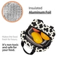 thumbnail image 6 of Cow Spot Print Lunch Bag Thick Aluminum Foil Tote Cooler for Women Office Picnic Gift, 6 of 7